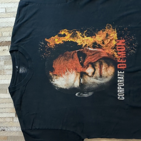WWE Vintage Kane Corporate Demon Black Rare Authentic T-Shirt - Picture 3 of 7
